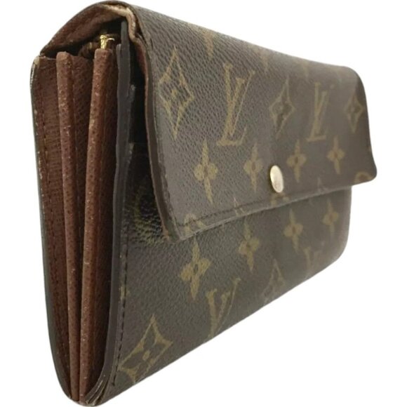 423160AO (G2) Louis Vuitton Wallet Long Portefeiulle Sarah Brown Monogram - Picture 4 of 9